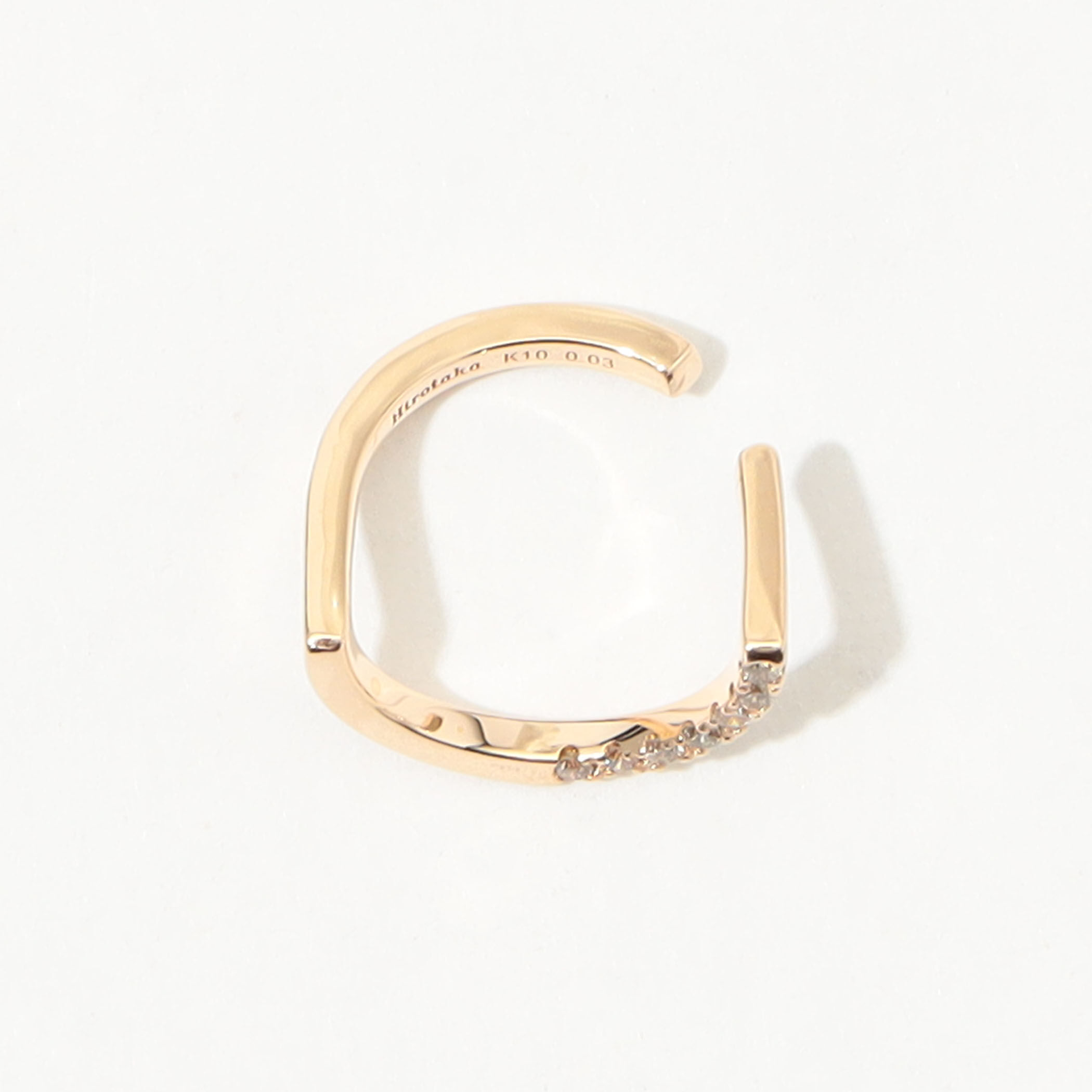 Hirotaka TREEHOPPER ダイヤモンド 片耳イヤーカフ S