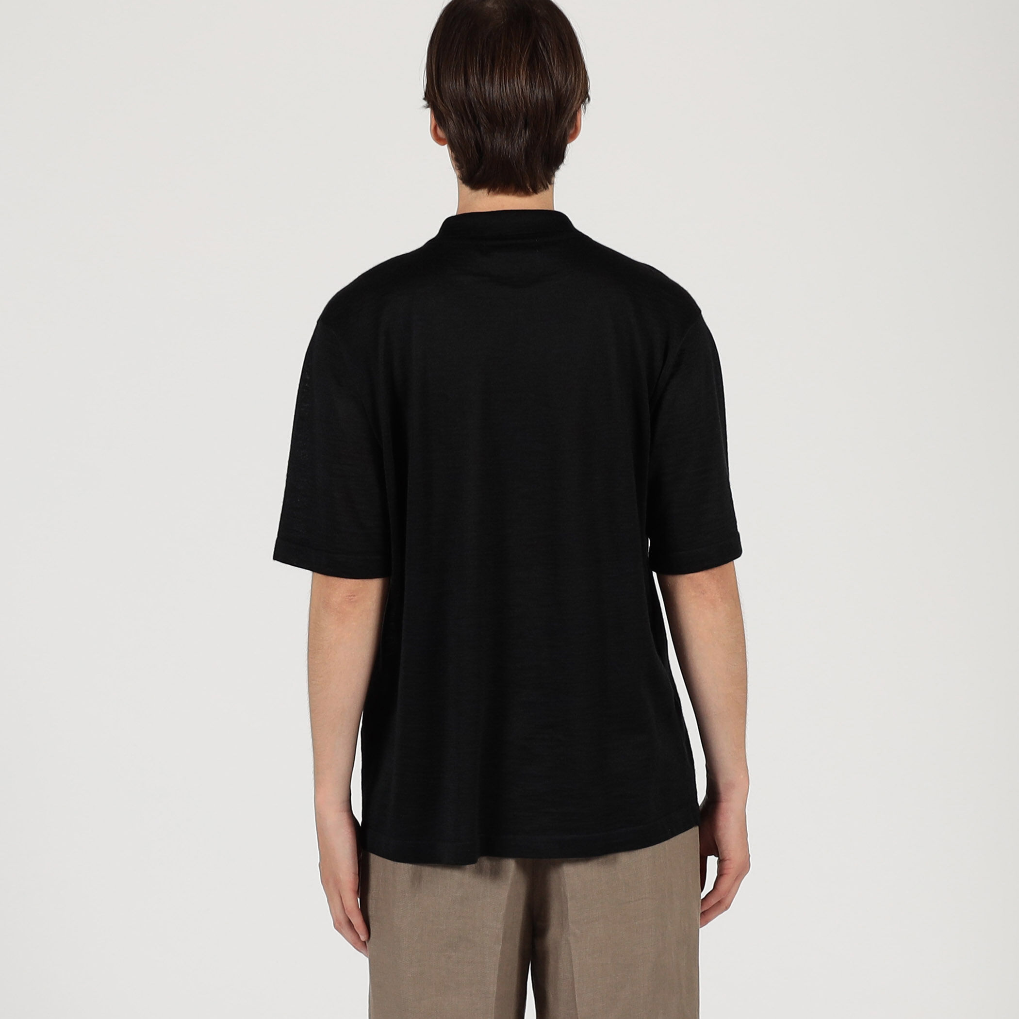 ＜NOUNLESS＞ラガーニット ハーフスリーブ シャツ □ラミー ハーフスリーブ ニットシャツ｜トゥモローランド 公式通販