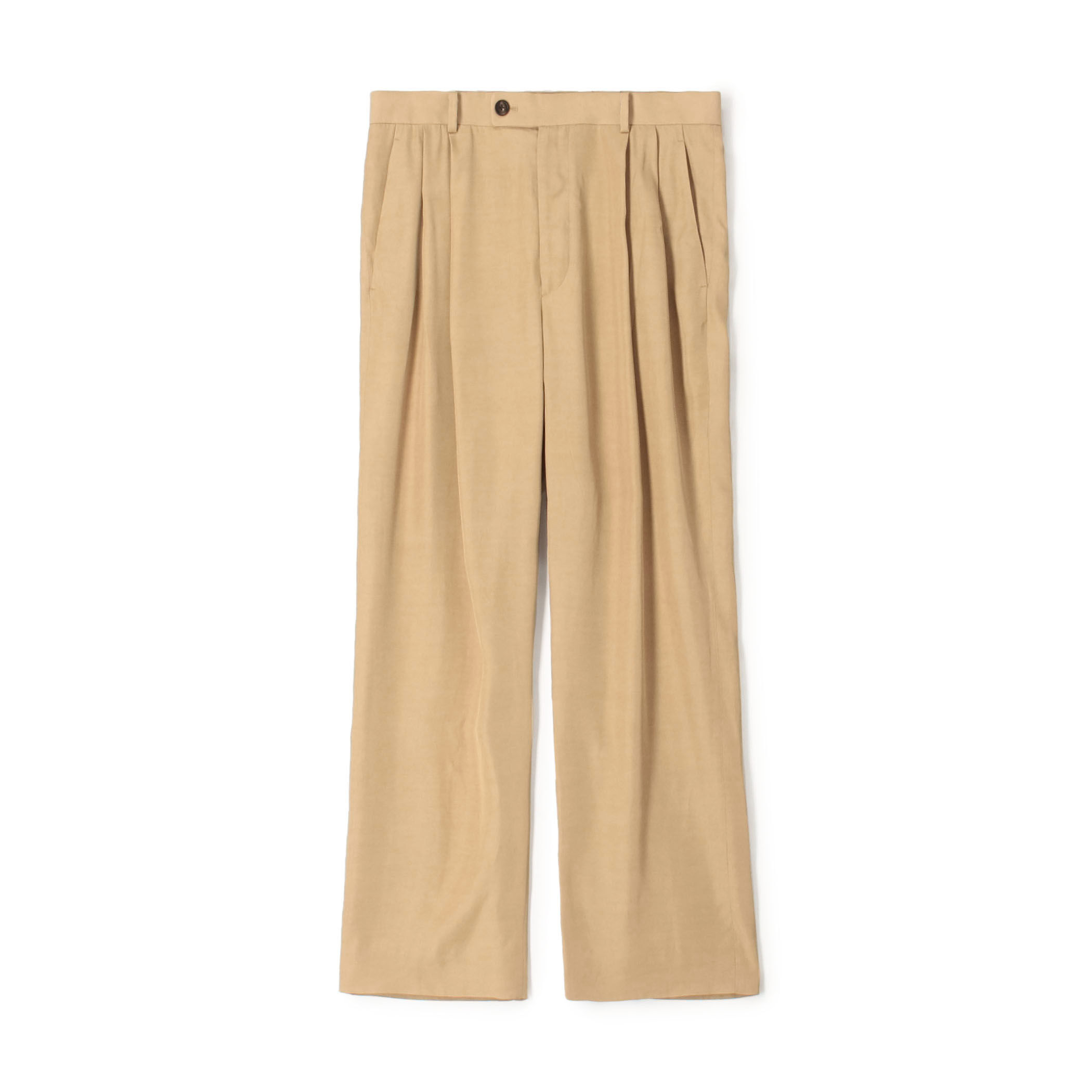 パンツ CABaN コットンツイル ワイドタックパンツ
