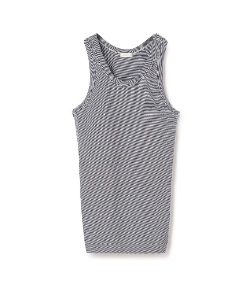 スビンコットン カップ付きアメリカンスリーブタンクトップ