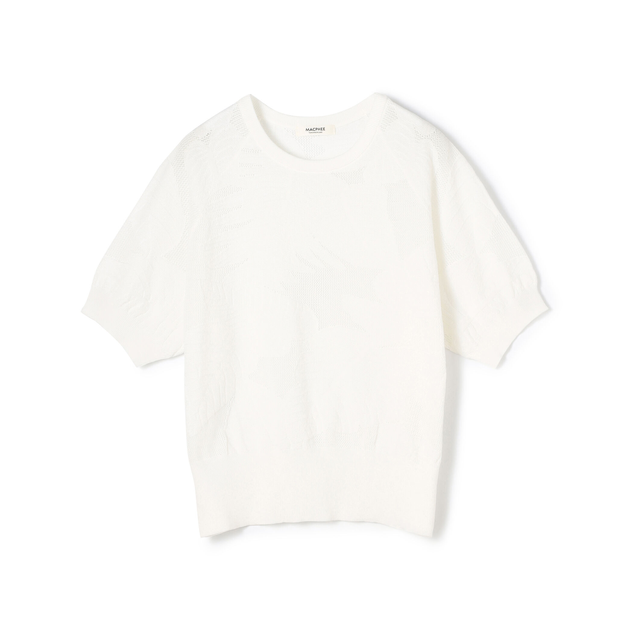 美品＊ドゥーズィエムクラス ハーフスリーブプルオーバー コットン クルーネック オーガニックコットン クルー ハーフスリーブカットソー