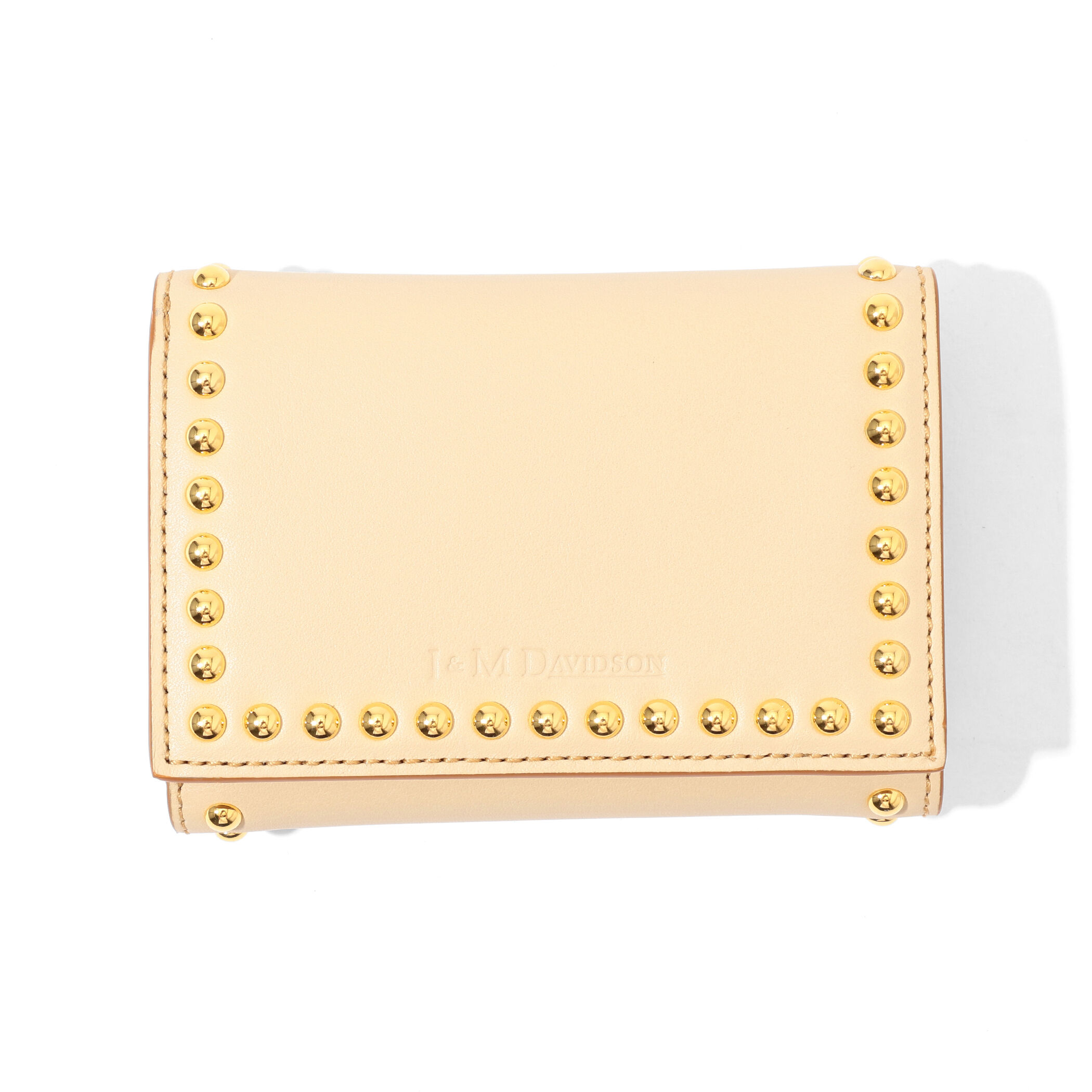 J&Mデヴットソン　ジッピーコインパーススタッズスモールコンパクトウォレット FOLD WALLET WITH STUDS｜J&M DAVIDSON｜ジェイアンドエム