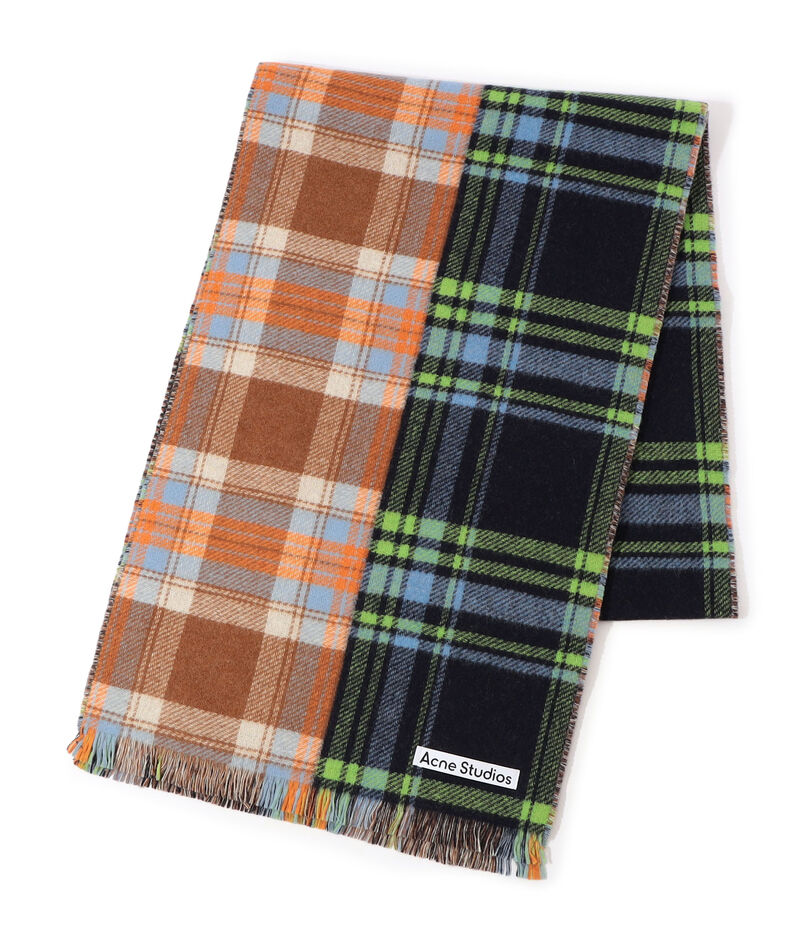 Acne Studios ミックスウールチェックスカーフ
