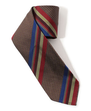 TOMORROWLAND MADE IN ITALY シルク レジメンタルネクタイ