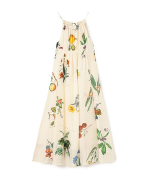 シルク Green Showerプリント キャミソールワンピース