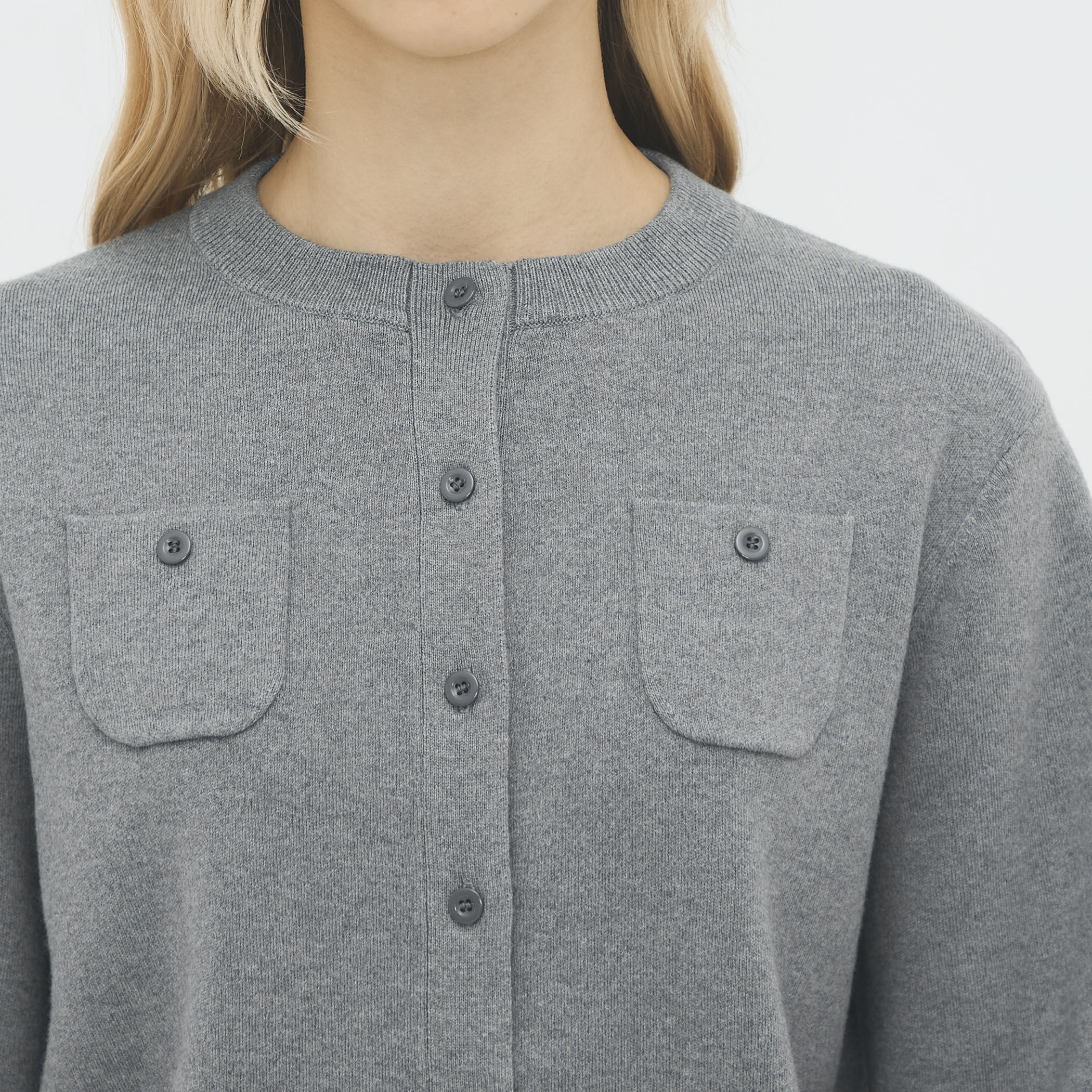 コットンカシミヤ クルーネックカーディガン｜トゥモローランド 公式通販