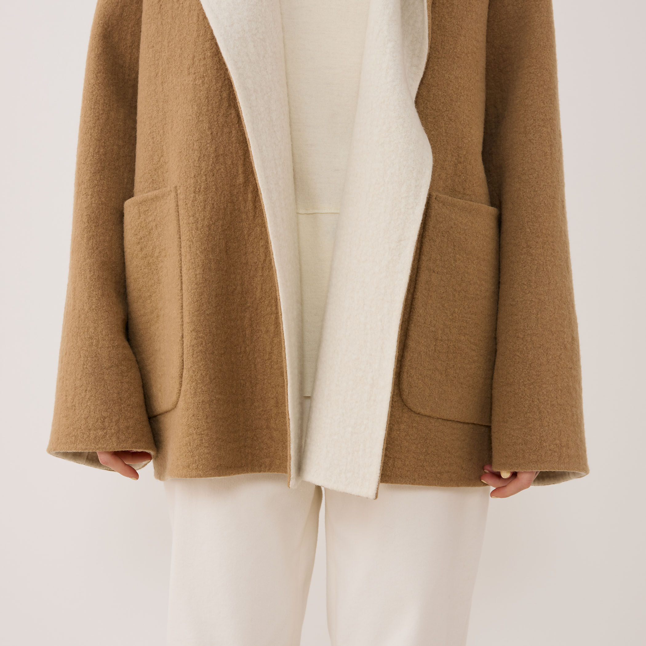 シープライクダブルフェイス フーデッドコート｜トゥモローランド 公式通販