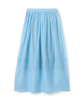 コットンシルクオーガンジー ロングスカート