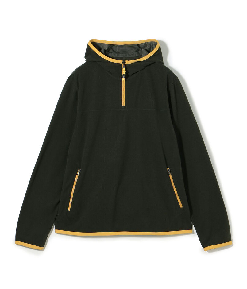 テックワッフル コントラストハーフジップパーカ MTPW3712