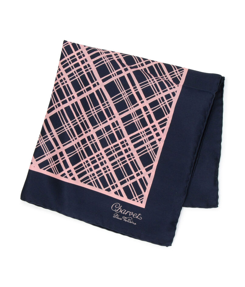Charvet シルクプリント ポケットチーフ