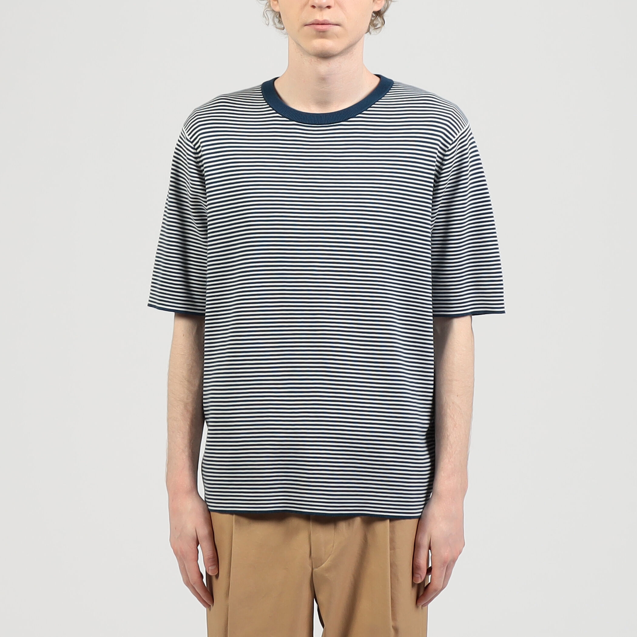 □TOMORROWLAND tricot シーアイランドコットン クルーネックプル