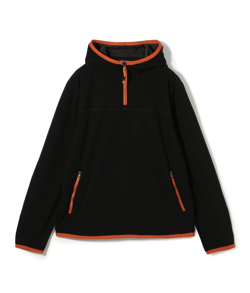 テックワッフル コントラストハーフジップパーカ MTPW3712