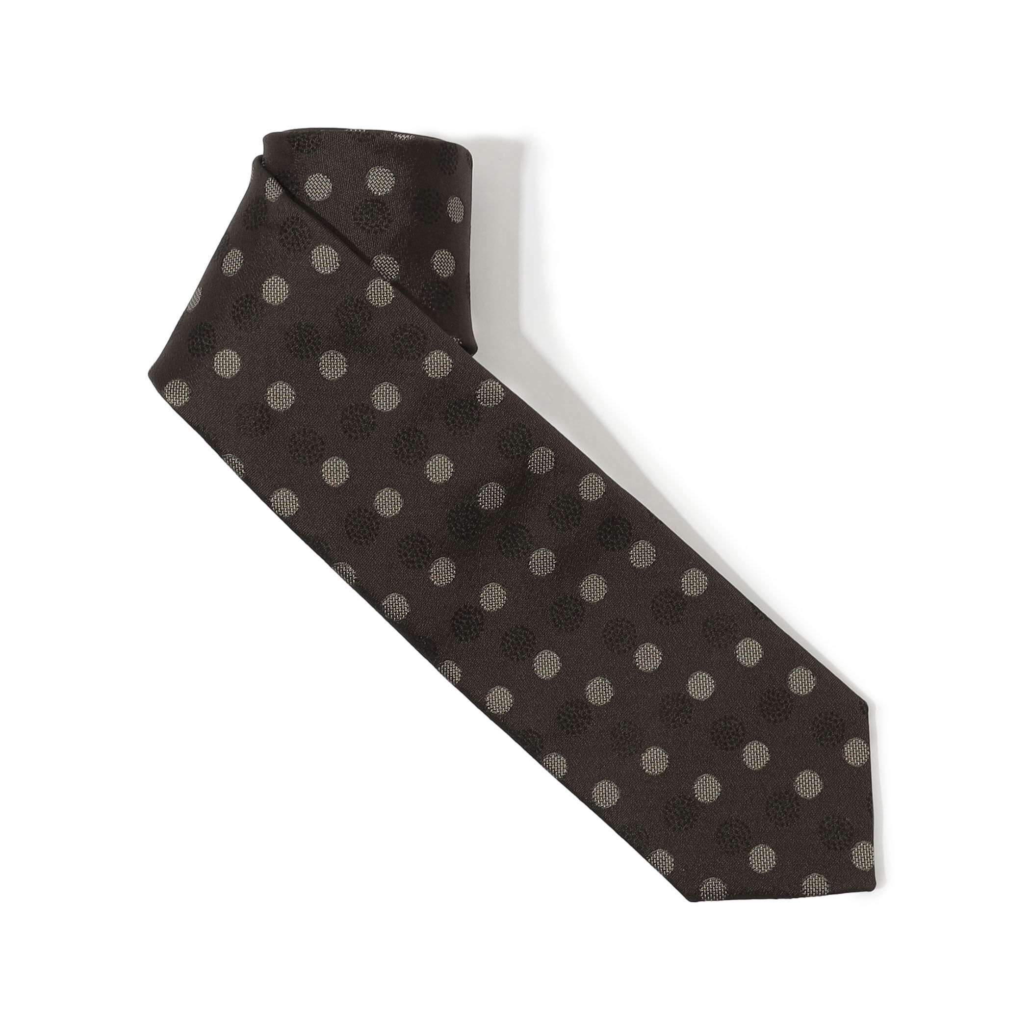 TOMORROWLAND シルクジャガード ドット柄ネクタイ｜トゥモローランド