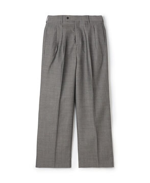 ハルトウールツイル 2プリーツワイドパンツ