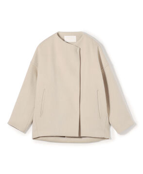 ウールカシミヤビーバー ショートコクーンコート