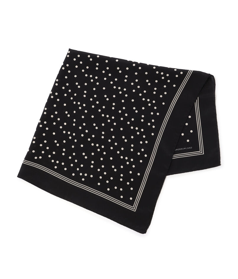 TOMORROWLAND MADE IN ITALY ランダムドット シルクスカーフ