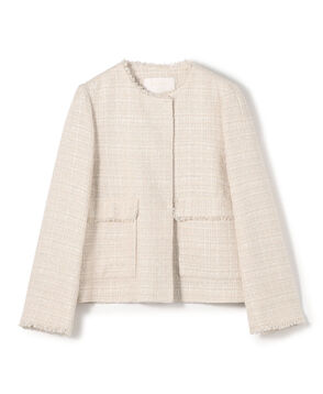 ラメミックスツイード セミダブルクルージャケット
