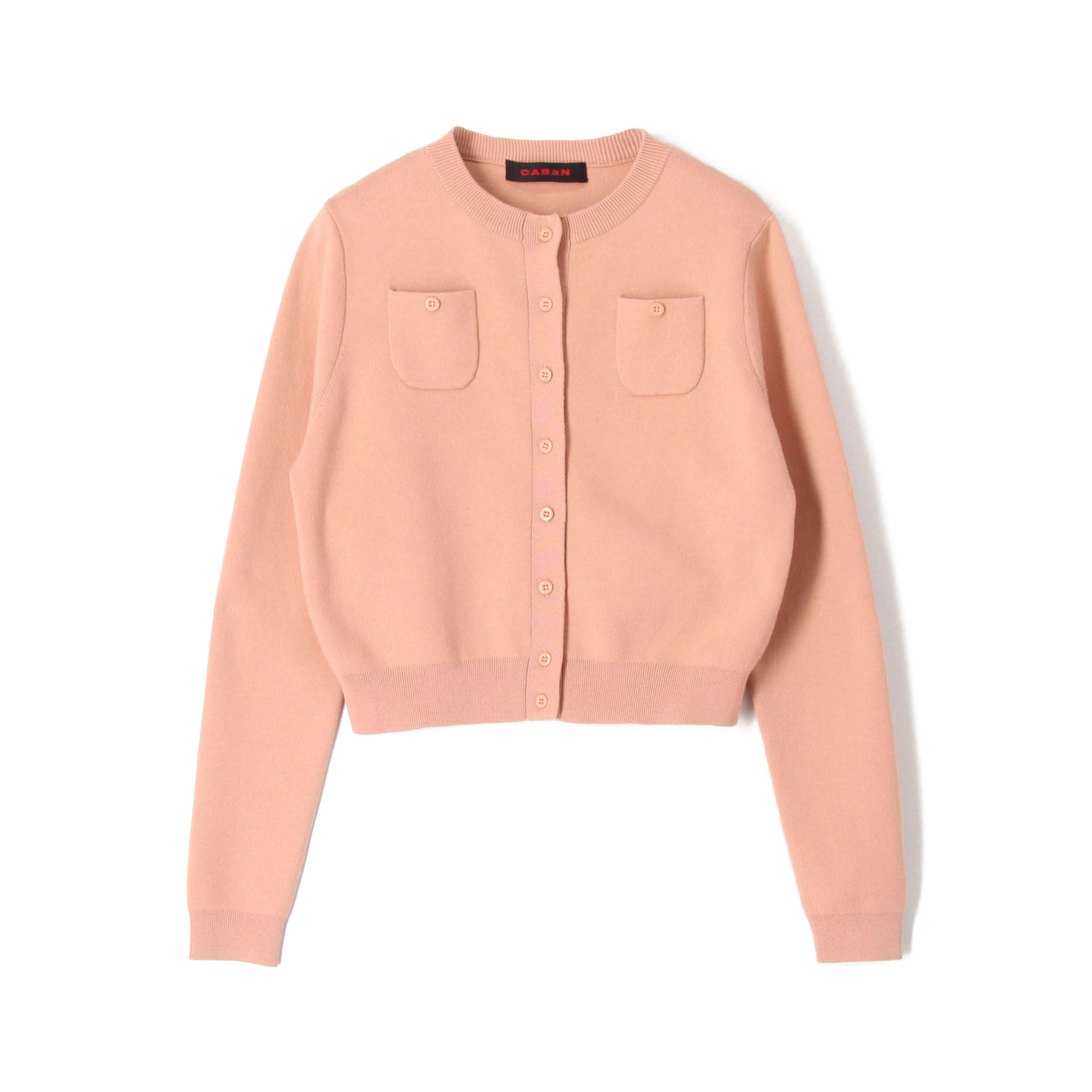 CABaN コットンカシミヤ クルーネックカーディガン