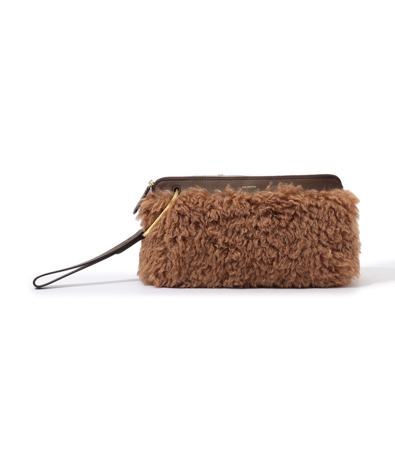 ORSETTO ECO FUR CLUTCH バッグ