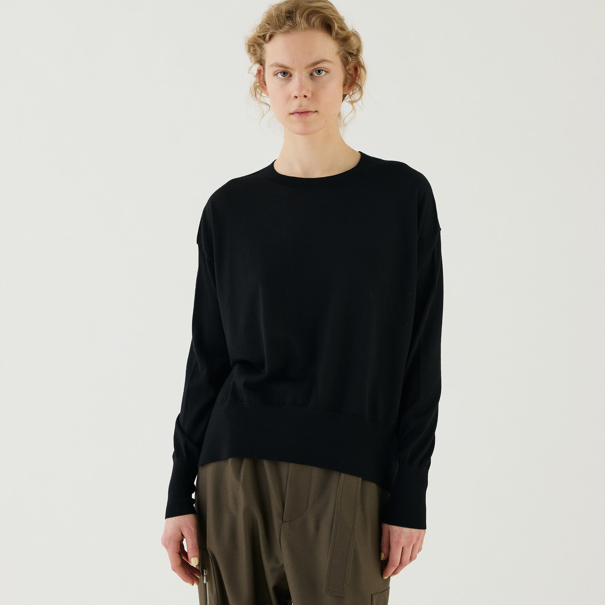 GALERIE VIE プレーンウール クルーネックプルオーバー プレーンウール クルーネックプルオーバー｜トゥモローランド