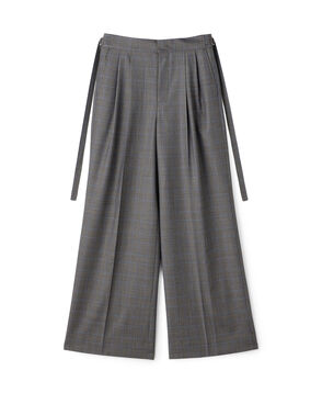 CANONICOウーステッドウール 2タックワイドパンツ