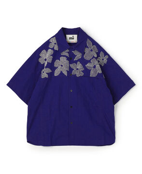 mii SHIRTS RAMAFLOWER エンブロイダリーシャツ