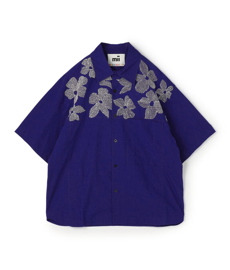 mii SHIRTS RAMAFLOWER エンブロイダリーシャツ