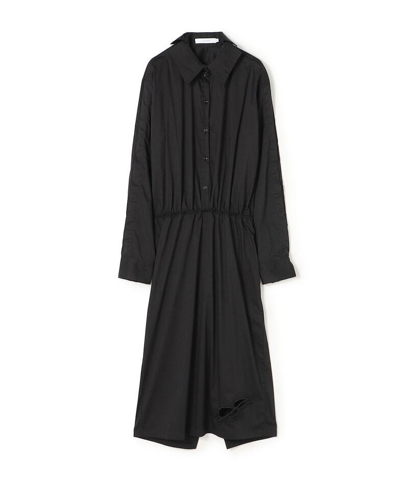 JULIE KEGELS DRESS コットンナイロン シャツドレス