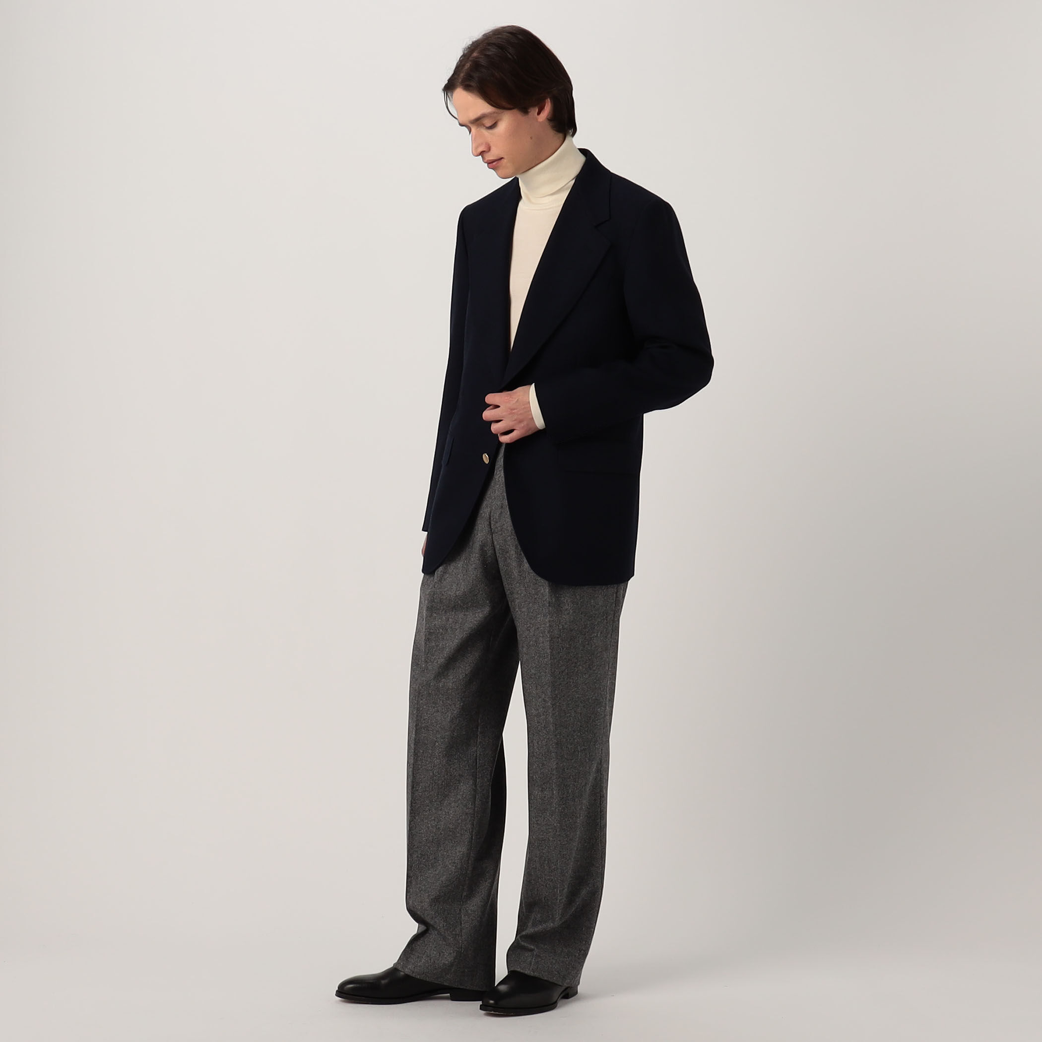 HUSBANDS ウールシングルブレステッド2Bジャケット｜トゥモローランド