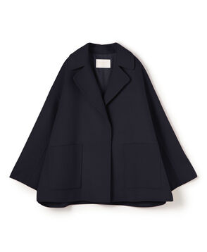 プレミアムウールリバー オープンカラーショートコート