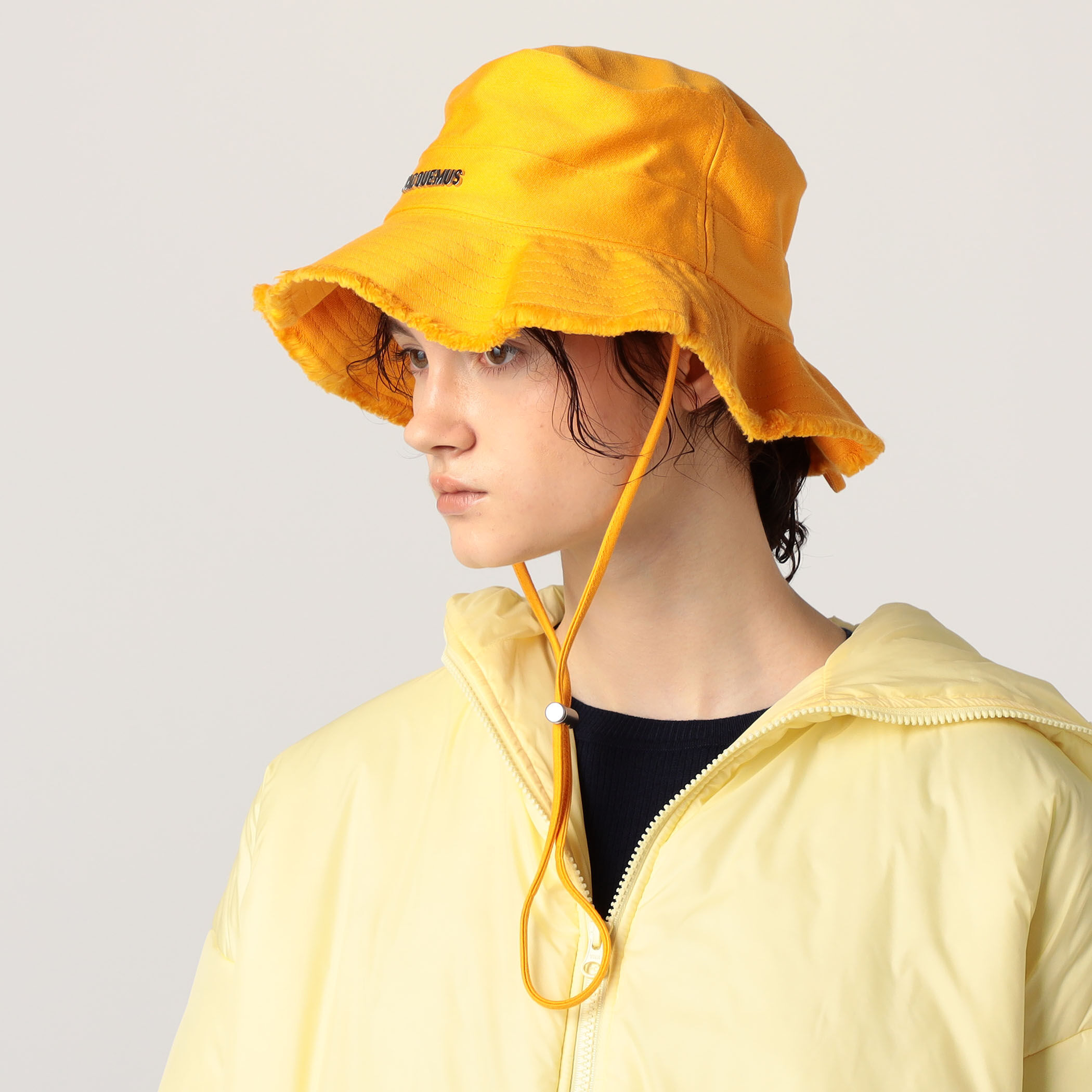 お試し価格！】 JACQUEMUS イエローフリンジハット 帽子 - 帽子