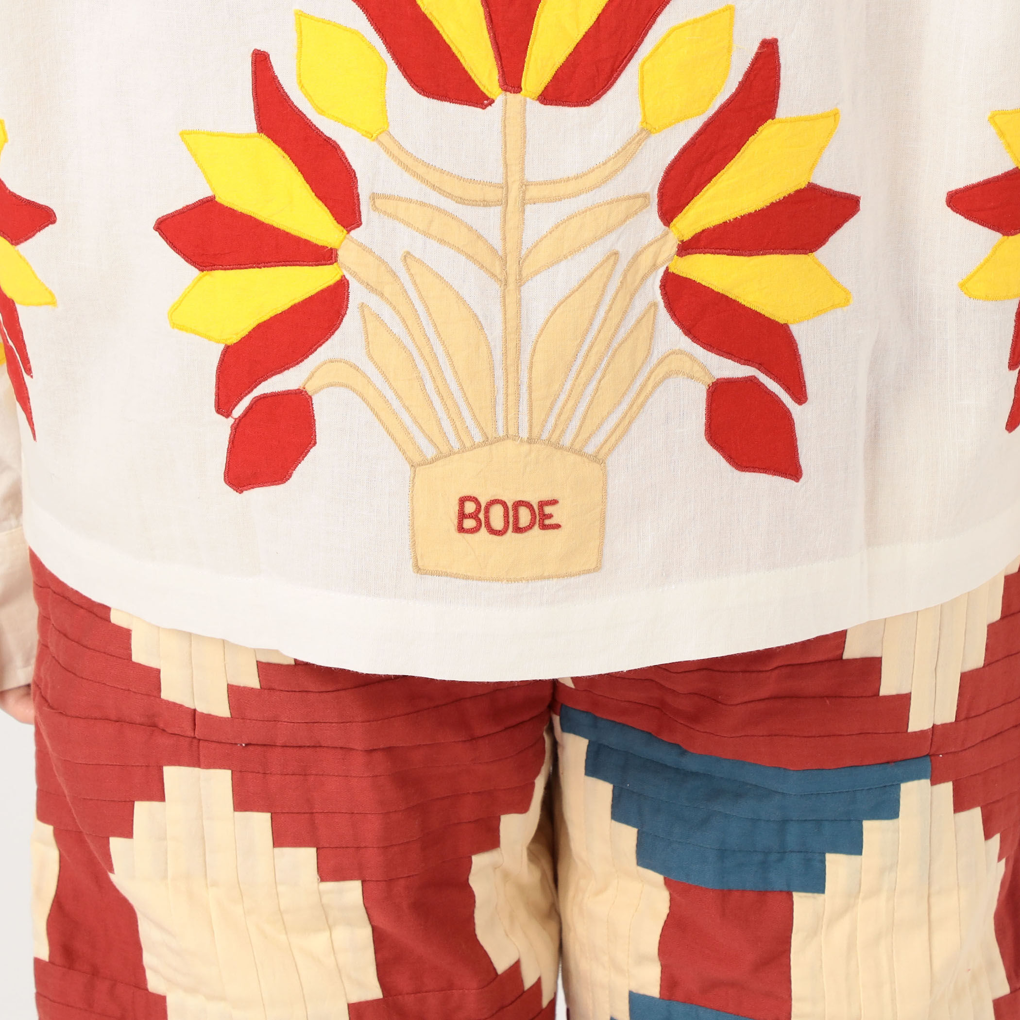 Foliage Appliqué Long Sleeve Shirt – BODE