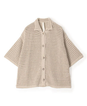 LAUREN MANOOGIAN NET シャツカーディガン