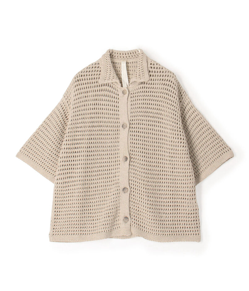 LAUREN MANOOGIAN NET シャツカーディガン