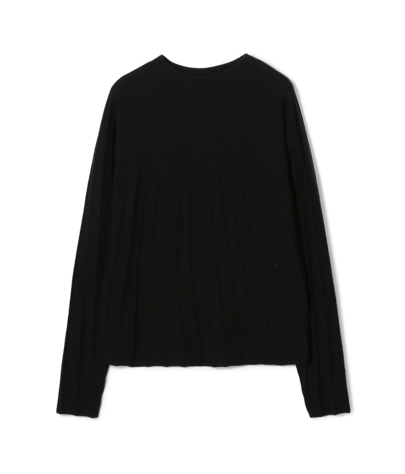 ストレッチカシミヤ ソフトビルドネックプルオーバー