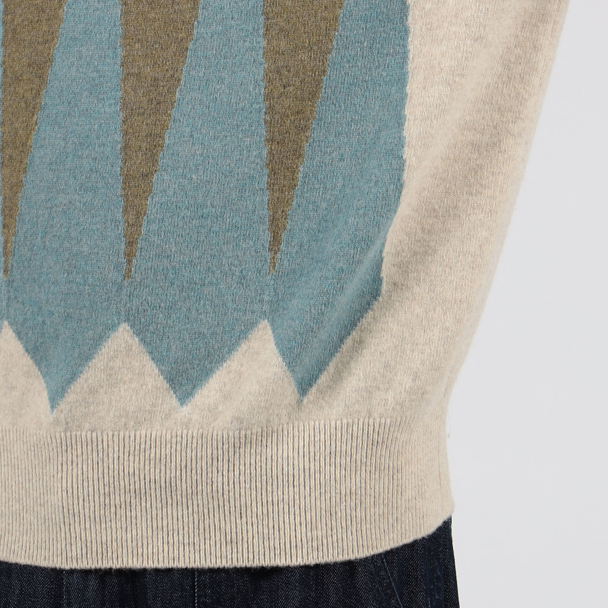 TOMORROWLAND - 美品 人気♡トゥモローランド *ウールコクーンルーズニットプルオーバー TOMORROWLAND tricot ラムウール アーガイル クルーネックプル