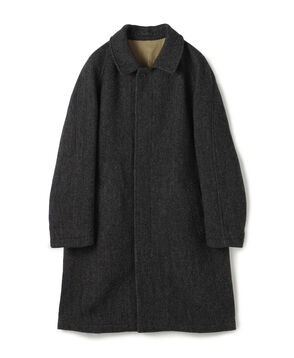 ブリティッシュウールツイード バルカラーコート ZANIERI