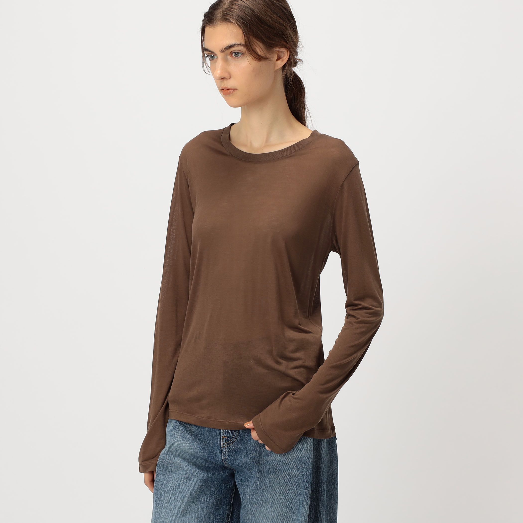 BASERANGE バンブー ロングスリーブプルオーバー｜トゥモローランド