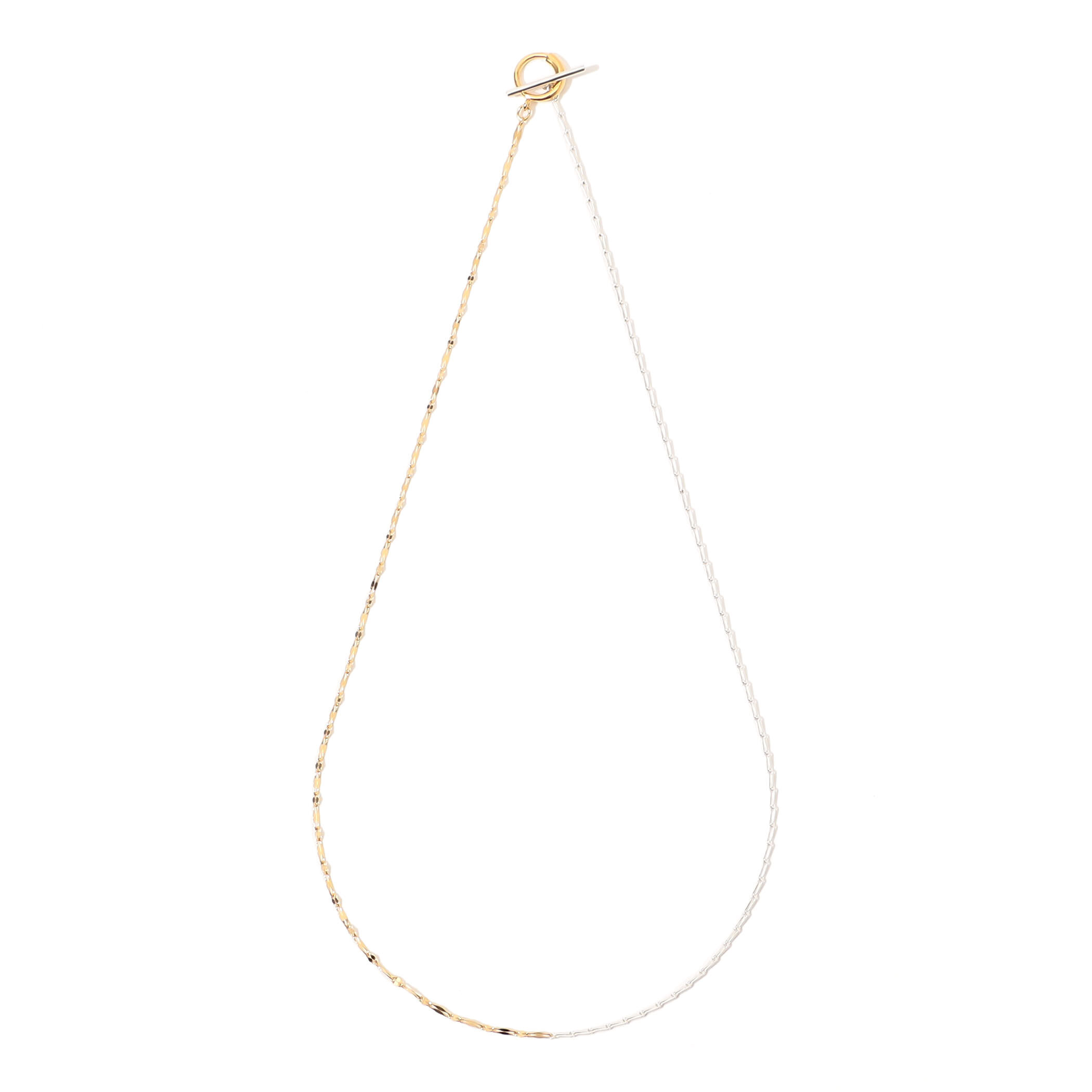 【お気にいる】 Rieuk needle ice chain バイカラーネックレス ネックレス