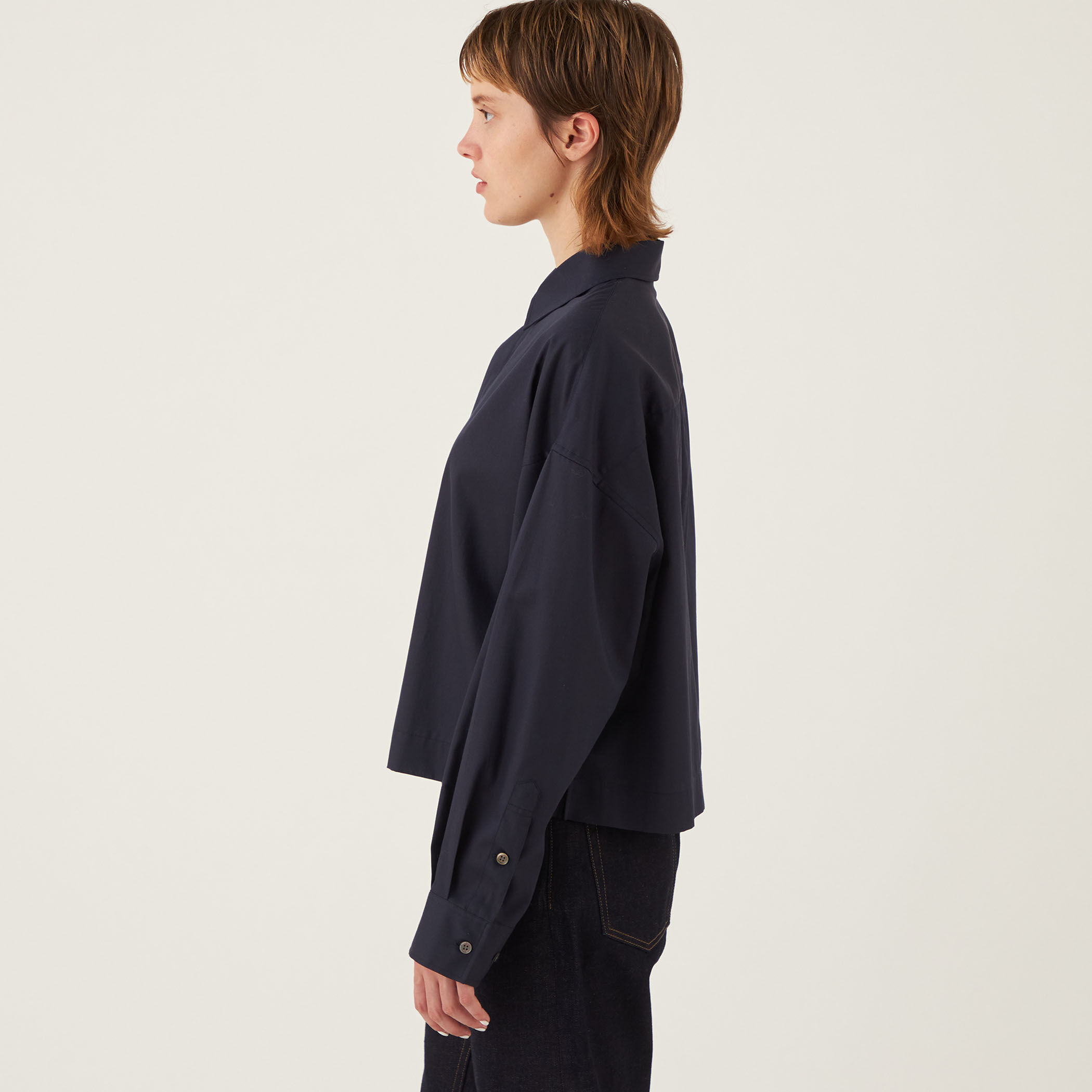 MORE10%OFF対象〉コードクロス ボックスシャツ