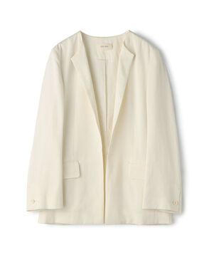 レーヨンサテン クルーネックジャケット