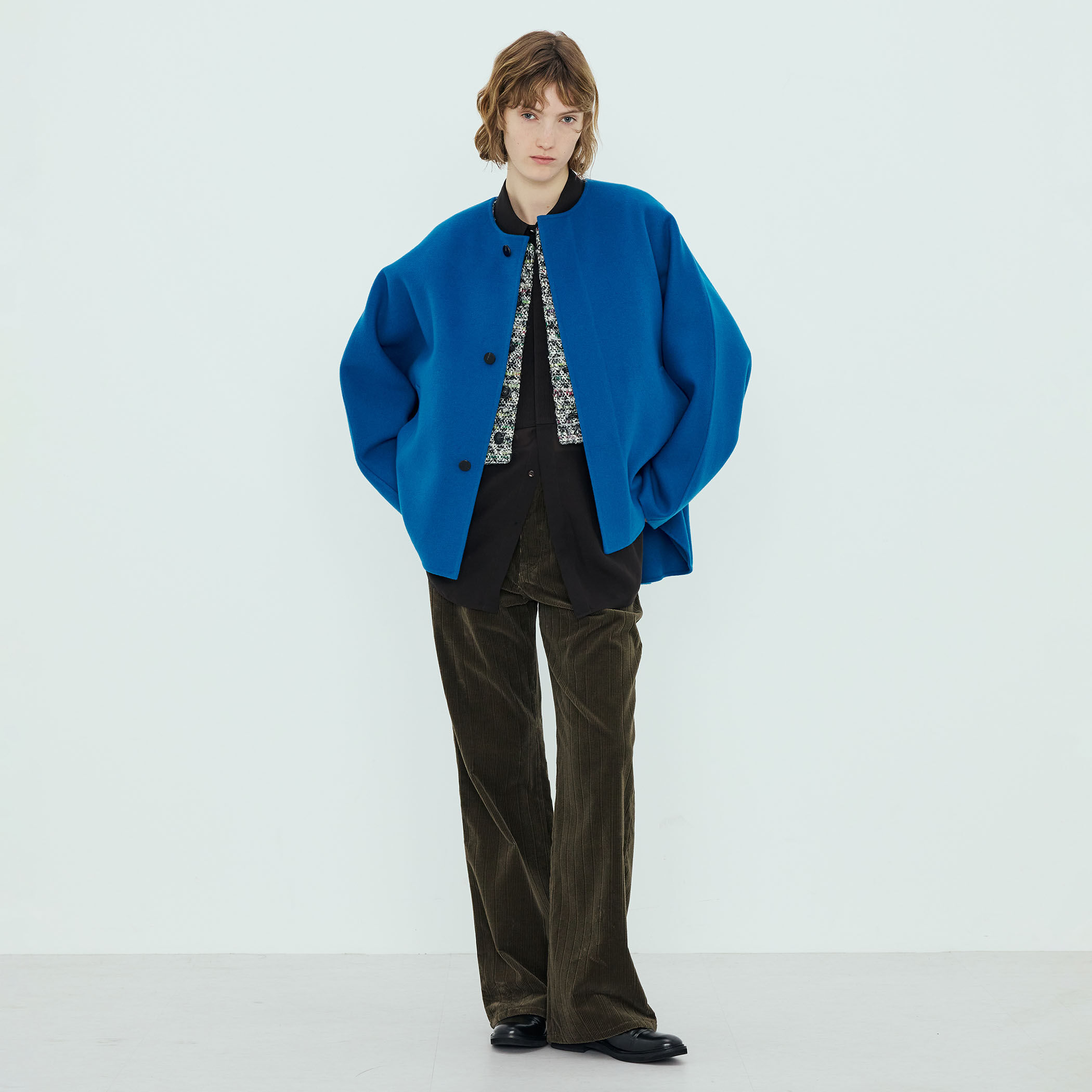 ウールダブルフェイス マントコート｜トゥモローランド 公式通販