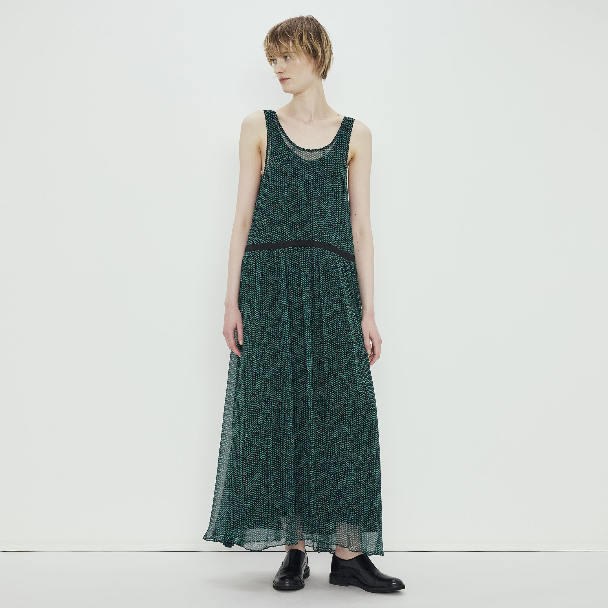 シルク楊柳 ロングワンピース｜トゥモローランド 公式サイト