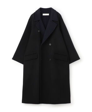 ウールダブルフェイス ロングトレンチコート