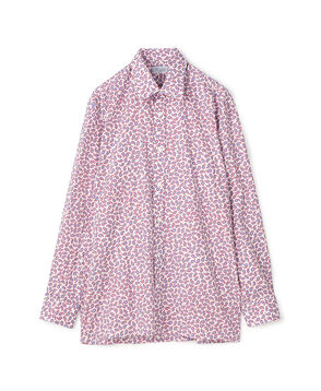 Charvet コットンプリント セミワイドカラーシャツ