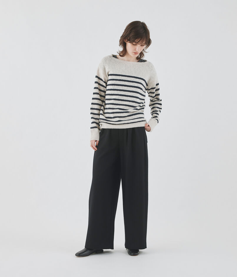 ミルドスムース タックワイドパンツ｜トゥモローランド 公式通販
