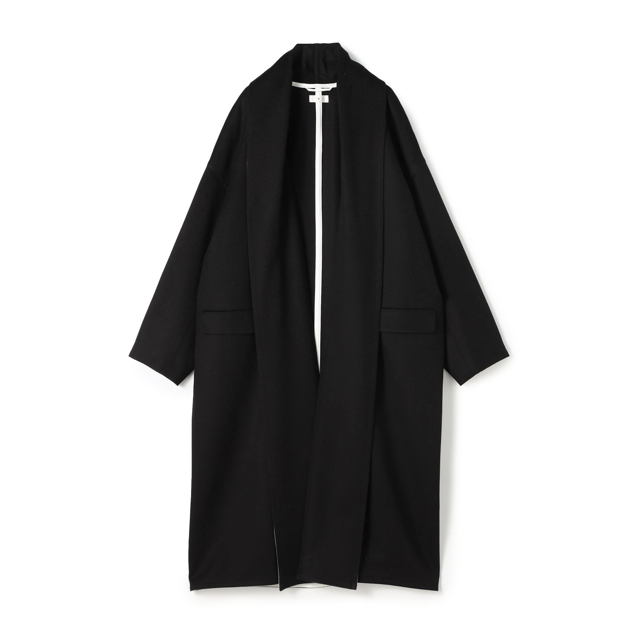 ウールカシミヤライトビーバー ショールカラーコート