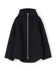 【WEB先行予約】ウールカシミヤダブルフェイス フーデッドショートコート