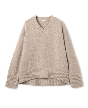 ファインウール Vネックプルオーバー