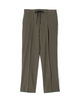 Super120's wool Polyester 1 pleated easy slacks